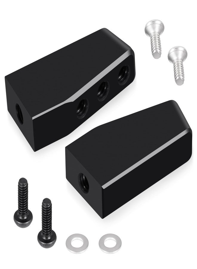 JGGZONE 2PCS Black Aluminum Alloy Servo Mount Bracket Compatible with LOSI 1/16 Mini-B Buggy 1/18 Mini-T 2.0 Stadium Truck Replacement Parts Mount Servo Bracket Stand Set - Image 2